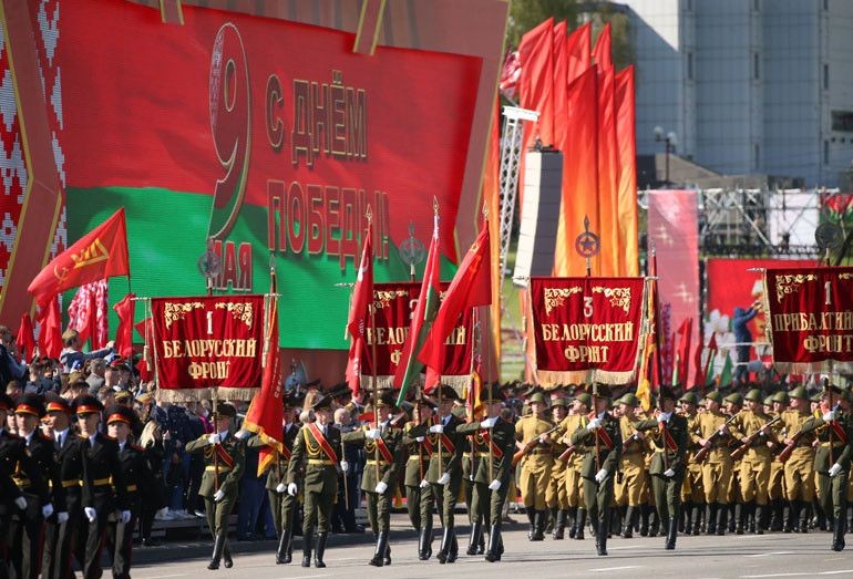 Шествие парада 9 мая 2025 в Минске